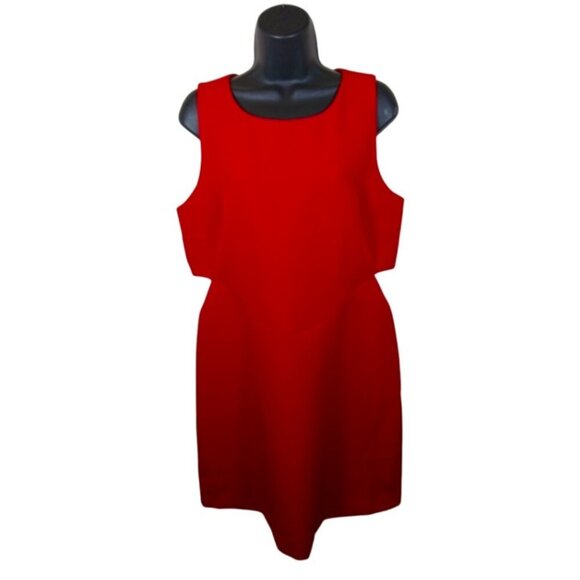 Mare Mare x Anthropologie Red Cut-Out Shift Dress size Medium - Picture 1 of 11